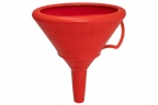 Trechter G19, ovaal, rood 19x12.5 cm, height 21 cm