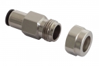 Nozzle holder nickel-plated brass, compression fitting