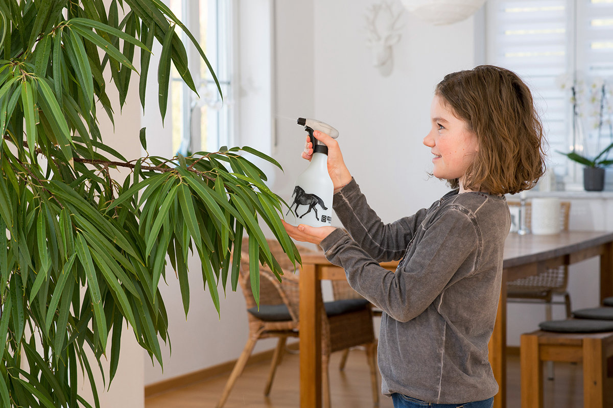 Handsprüher Horse Lution 360° von Birchmeier zum Pflegen, Befeuchten von Zimmerpflanzen, Grünpflanzen, Palmen