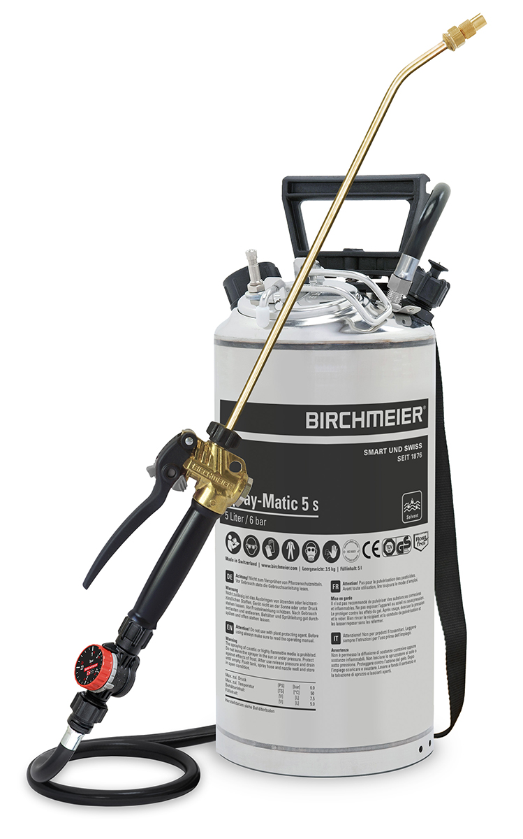 Spray-Matic 5 S met handpomp en perslucht aansluiting Spray-Matic 5 S met handpomp en perslucht aansluiting