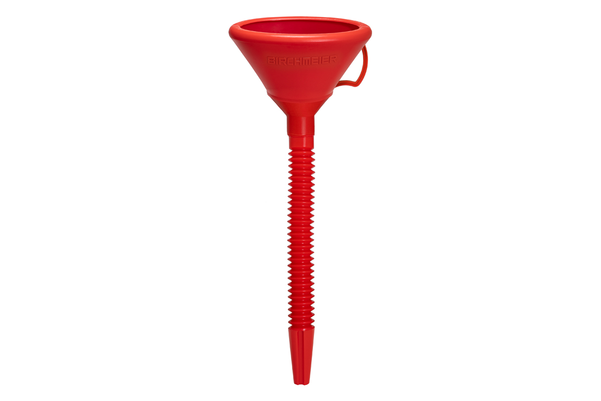 Trechter S19, ovaal, rood 19x12.5 cm, height 38 cm